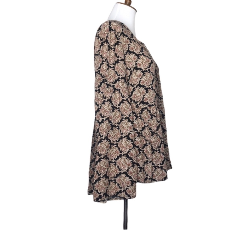 Daniel Rainn Paisley Cottagecore Babydoll Blouse - Picture 5 of 12